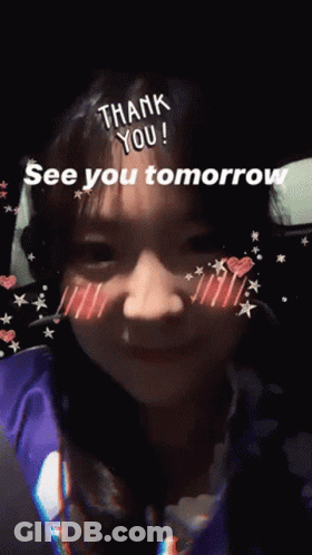 Girl Saying Thank You See You Tomorrow GIF