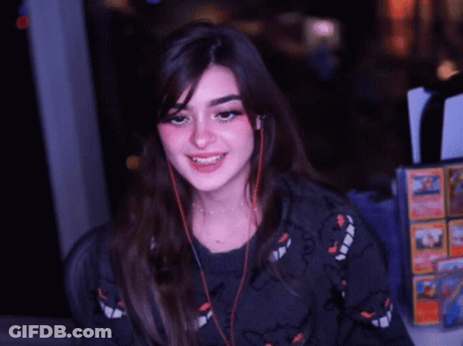Girl Saying That's A Good One GIF
