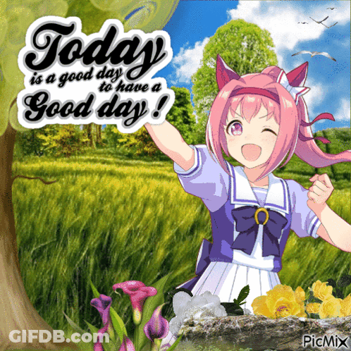 Girl Saying Today Is A Good Day To Have A Good Day GIF