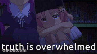 Girl Saying Truth Is Overwhelmed GIF
