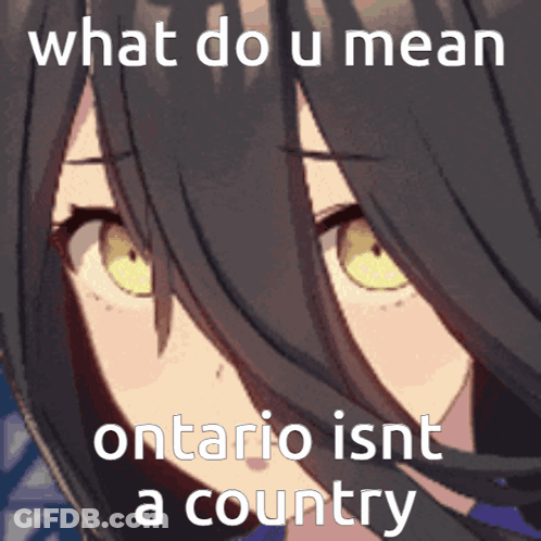 Girl Saying What Do U Mean Ontario Isnt A Country GIF