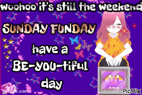 Girl Saying Woohoo It's Still Weekend GIF