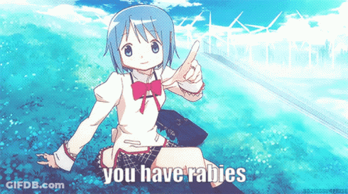 Girl Saying You Have Rabies GIF