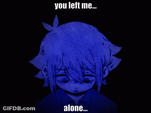 Girl Saying You Left Me... Alone GIF