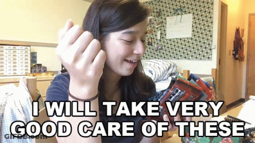 Girl Says I Will Take Very Good Care Of These GIF