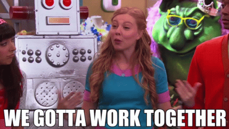 Girl Says We're Getting The Band Work Back Together GIF