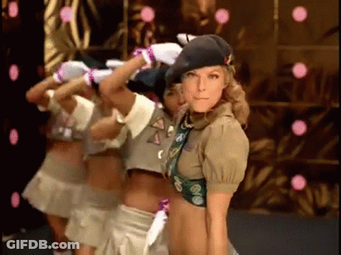 Girl Scouts Dancing On Stage GIF