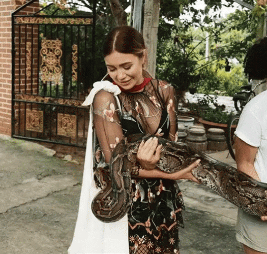 Girl Screaming Anaconda Snake GIF