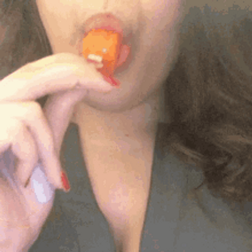 Girl Sexy Sucking Popsicle GIF