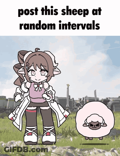 Girl Sheep Post This Sheep At Random Intervals GIF