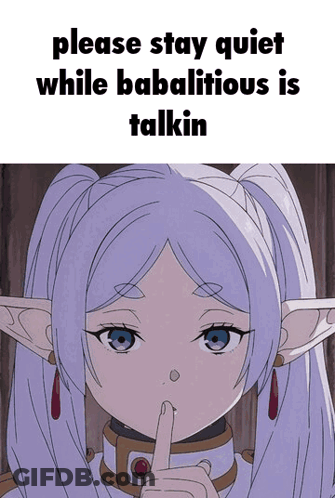 Girl Shushing Stay Quiet While Babalitious Talkin GIF