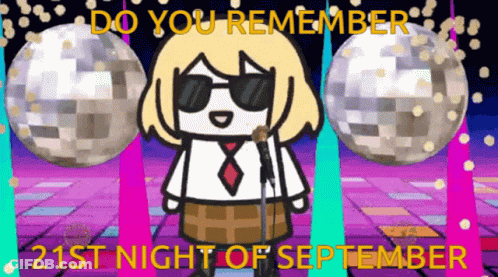 Girl Singing Into Microphone Do You Remember 21St Night Of September GIF