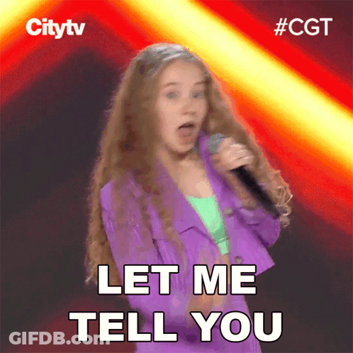 Girl Singing Into Microphone Let Me Tell You GIF