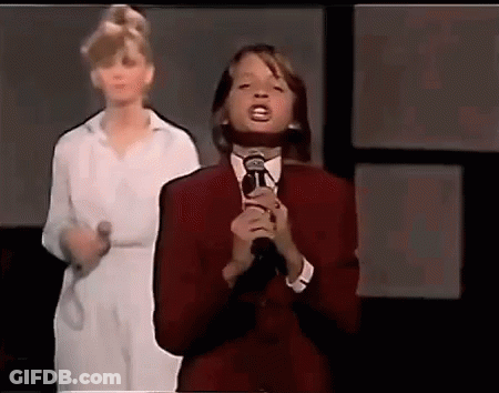 Girl Singing Into Microphone GIF