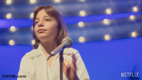 Girl Singing Into Microphone Netflix GIF