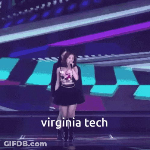 Girl Singing Into Microphone Virginia Tech GIF