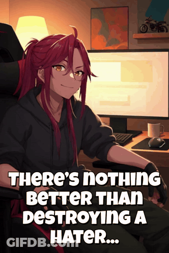 Girl Sitting At Computer Says There's Nothing Better GIF