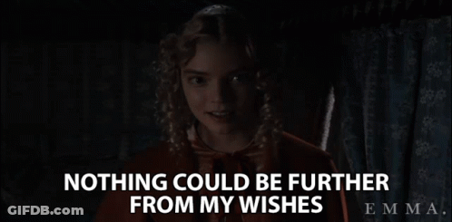 Girl Sitting In Chair Saying Nothing Could Be Further From My Wishes GIF