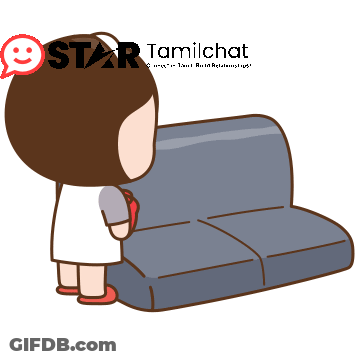 Girl Sitting On Couch Saying Star Tamilchat GIF