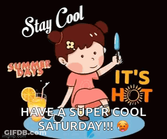 Girl Sitting On Floor Holding Ice Cream And Orange Juice GIF