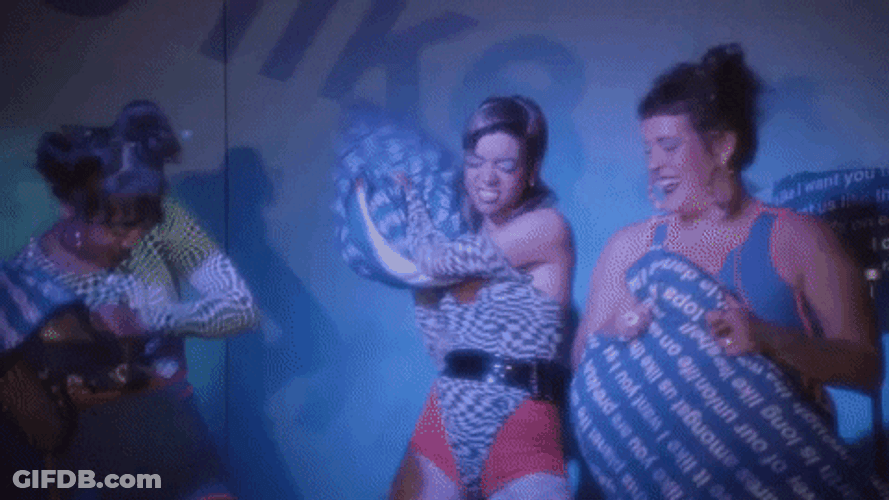 Girl Sleep Over Pillow Fight GIF