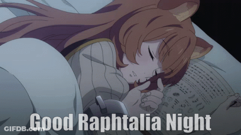 Girl Sleeping Good Raphtalia Night GIF
