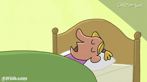 Girl Sleeping In Bed GIF