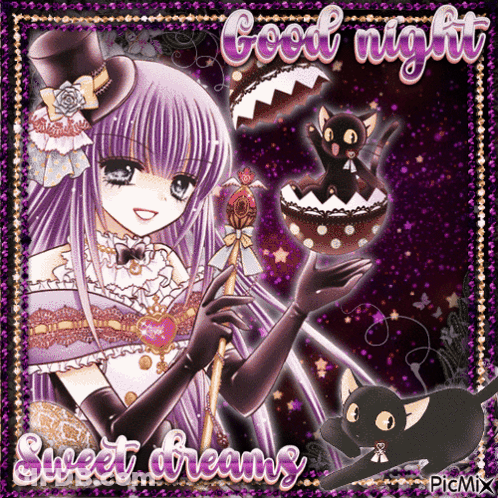 Girl Sleeping In Bed With Stuffed Animal Saying Good Night GIF