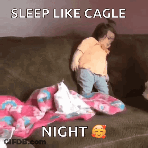 Girl Sleeping On Couch Sleep Like Cagle Night GIF