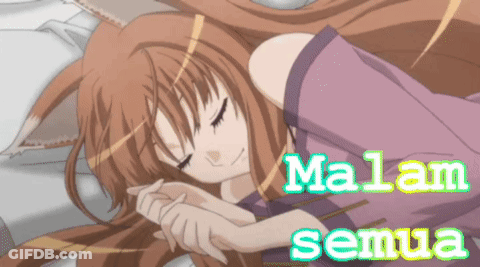 Girl Sleeping With Malam Semua GIF