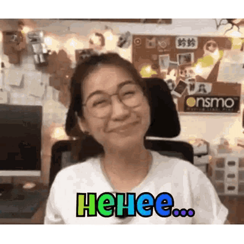 Girl Smiling Hehe GIF