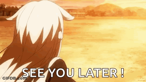 Girl Standing In Field Saying See You Later GIF