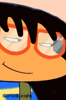 Girl Standing In Front Of Desk Saying We Love Deccy GIF