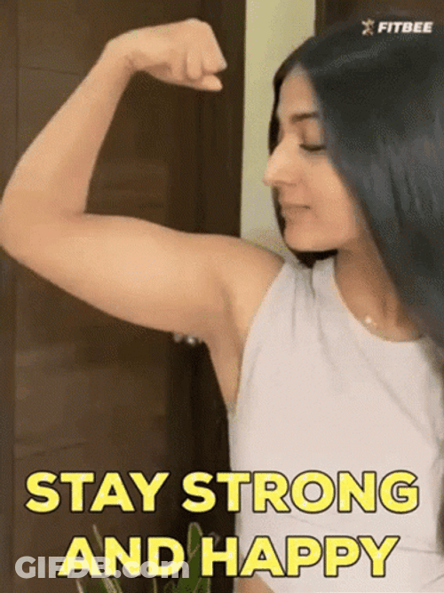 Girl Stay Strong And Happy GIF