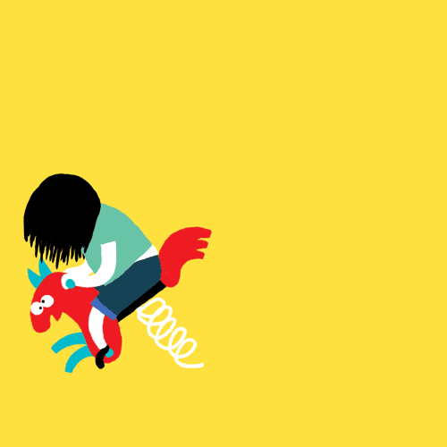 Girl Sticker Headbanging GIF