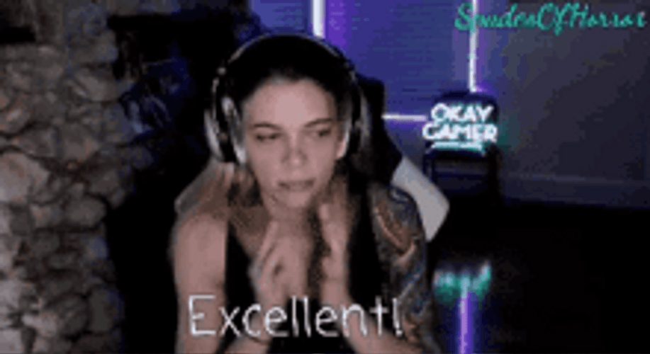 Girl Streamer Copying Mr. Burns Excellent Hand Gestures GIF