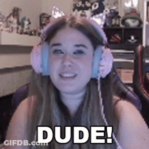 Girl Streamer Dude GIF
