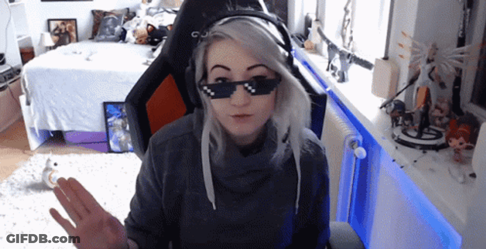 Girl Streamer Thug Life Dance GIF