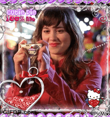 Girl Taking Picture Cutie Pie 100% Ins GIF