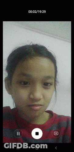 Girl Taking Selfie At 00:02:19 GIF