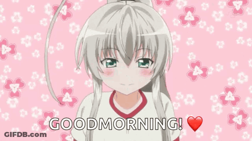 Girl Taking Selfie Saying Good Morning GIF