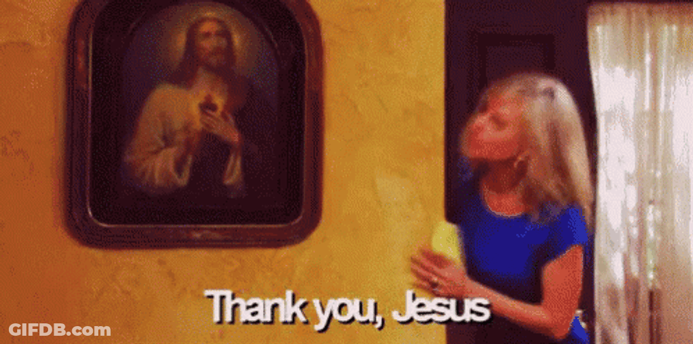 Girl Talking Grateful Thank You Jesus GIF