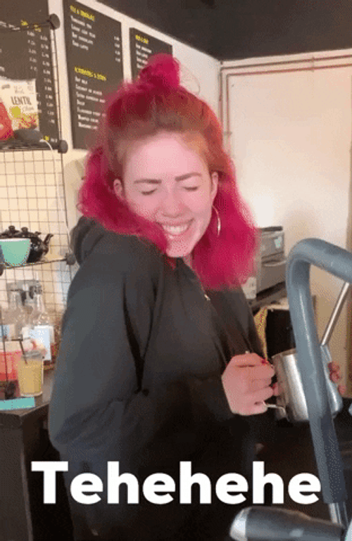 Girl Tehehehe Hehe GIF