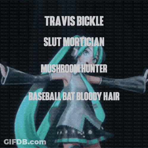 Girl Travis Bickle Slut Mortician Mushroom Hunter Baseball Bat Bloody Hair GIF