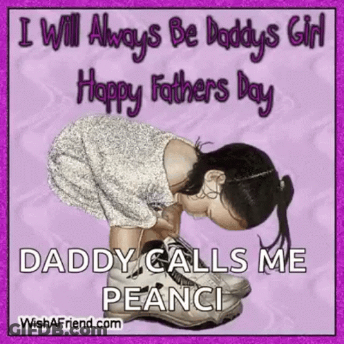 Girl Tying Shoes On Father's Day GIF