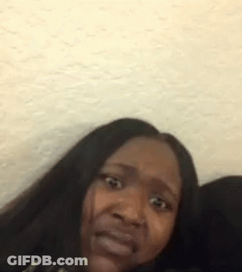 Girl Unexplained Sarcastic Face GIF