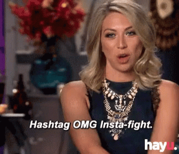 Girl Using Instagram Terms GIF