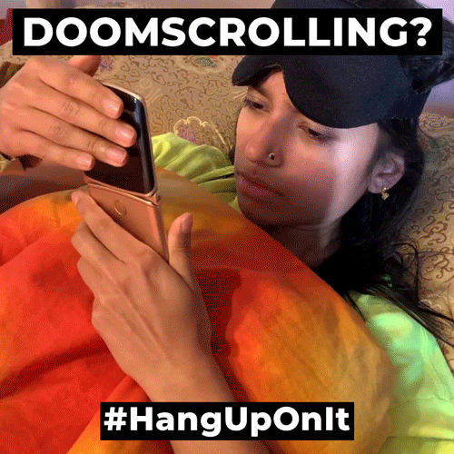 Girl Using Motorola GIF