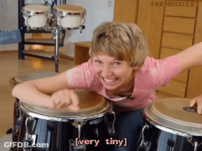 Girl Very Tiny Gesture GIF