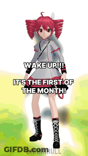 Girl Wake Up First Of Month GIF